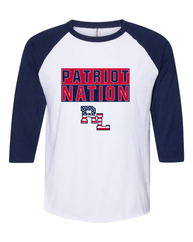 Red Land Patriots Nation #1 Women's Baseball T-Shirt