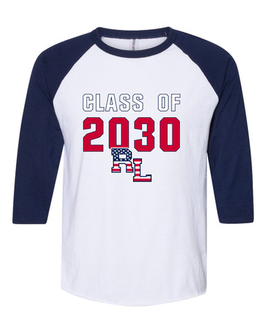 Red Land Patriots Class of 2030 Men's Baseball T-Shirt