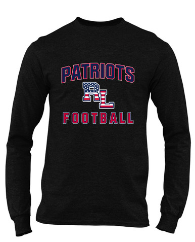 Red Land Patriots Football #1 Men's LS T-Shirt