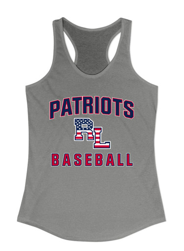 Red Land Patriots Baseball #1 Women's Tank Top