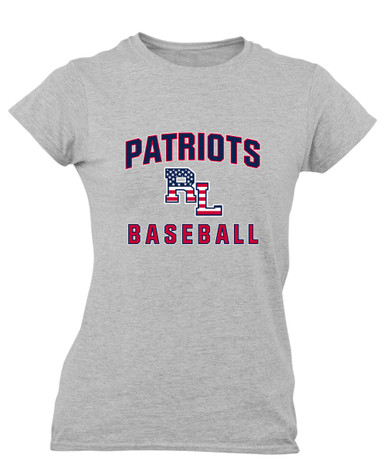 Red Land Patriots Baseball #1 Women's SS T-Shirt