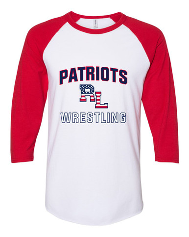 Red Land Patriots Wrestling Women's Baseball T-Shirt