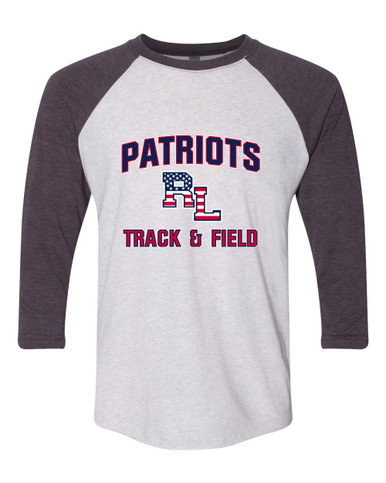 Red Land Patriots Track & Field Men's Baseball T-Shirt