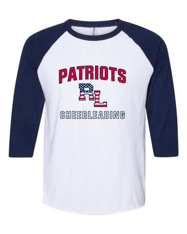Red Land Patriots Cheerleading Women's Baseball T-Shirt