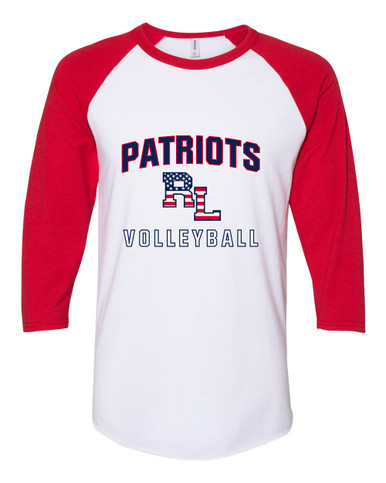 Red Land Patriots Volleyball Women's Baseball T-Shirt