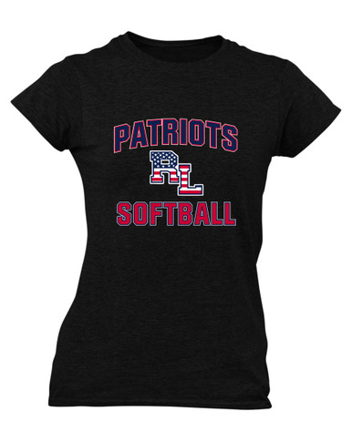 Red Land Patriots Softball #1 Women's SS T-Shirt