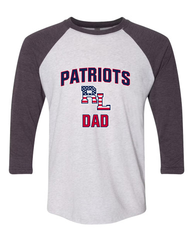 Red Land Patriots Dad Men's Baseball T-Shirt