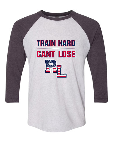 Red Land Patriots Train Hard, Can't Lose Men's Baseball T-Shirt