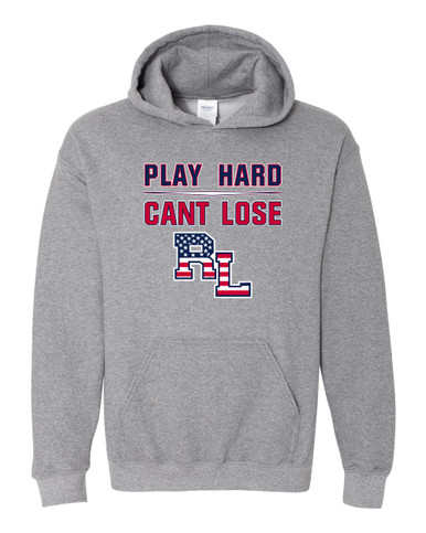 Red Land Patriots Play Hard, Can't Lose Men's Hoodie