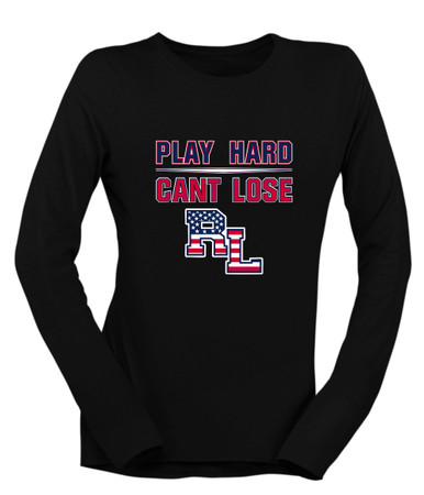 Red Land Patriots Play Hard, Can't Lose Women's LS T-Shirt