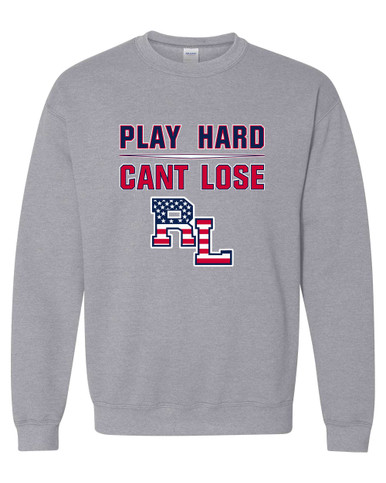 Red Land Patriots Play Hard, Can't Lose Men's Sweatshirt