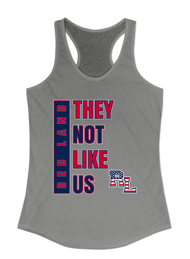 Red Land Patriots They Not Like Us #1 Women's Tank Top