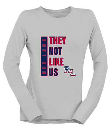 Red Land Patriots They Not Like Us #1 Women's Premium LS T-Shirt
