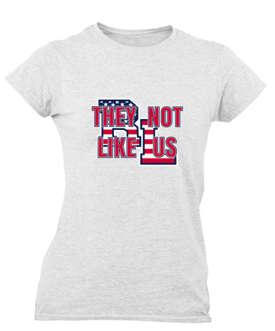 Red Land Patriots They Not Like Us #2 Women's SS T-Shirt