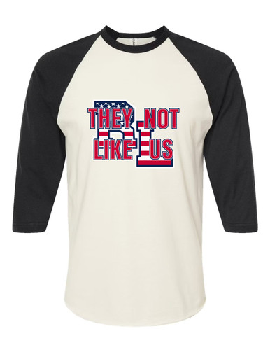 Red Land Patriots They Not Like Us #2 Women's Baseball T-Shirt