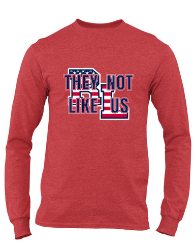 Red Land Patriots They Not Like Us #2 Men's Premium LS T-Shirt