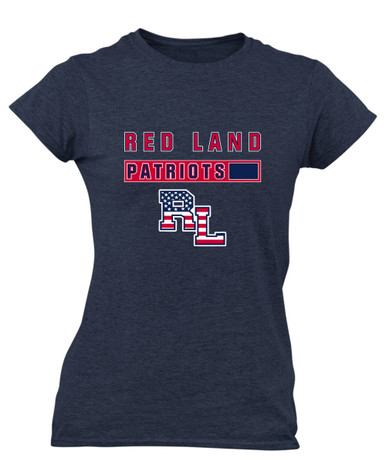 Red Land Patriots Mascot #7 Women's SS T-Shirt