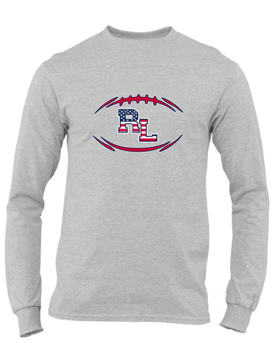 Red Land Patriots Football #3 Men's LS T-Shirt
