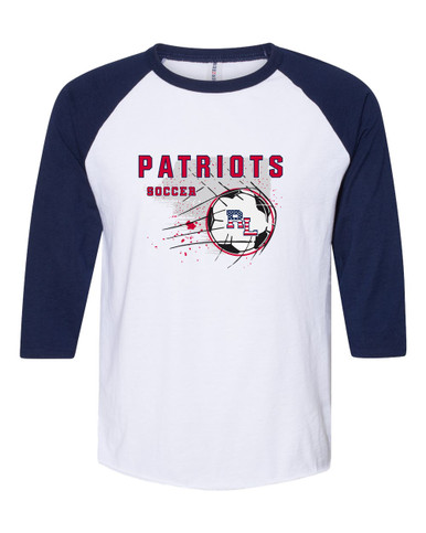 Red Land Patriots Soccer #2 Men's Baseball T-Shirt