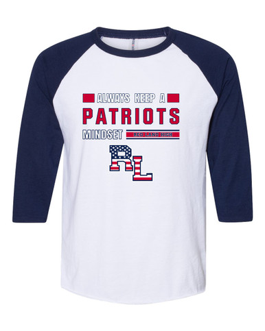 Red Land Patriots Mindset Women's Baseball T-Shirt