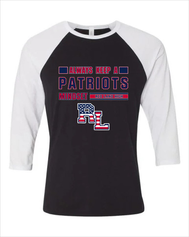 Red Land Patriots Mindset Men's Baseball T-Shirt
