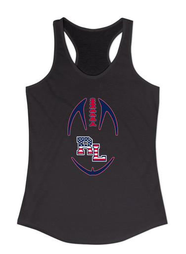 Red Land Patriots Football #4 Women's Tank Top