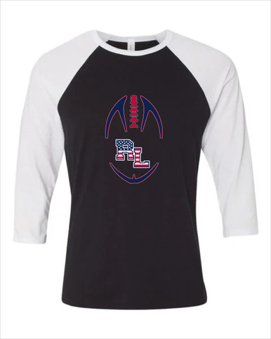 Red Land Patriots Football #4 Women's Baseball T-Shirt