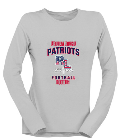 Red Land Patriots Football #6 Women's LS T-Shirt
