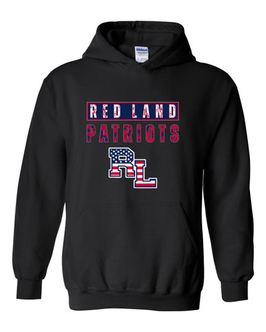 Red Land Patriots Mascot #9 Men's Hoodie