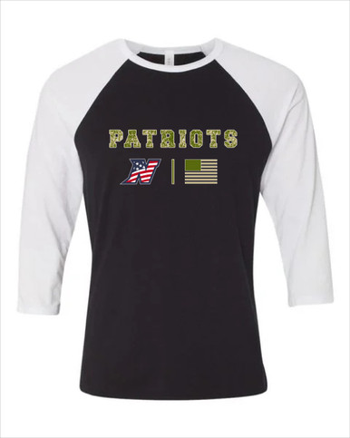 Northern Patriots Camo Flag Men's Baseball T-Shirt