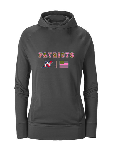 Northern Patriots Pink Camo Flag Women's Hoodie