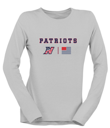 Northern Patriots Team Colors Flag Women's LS T-Shirt