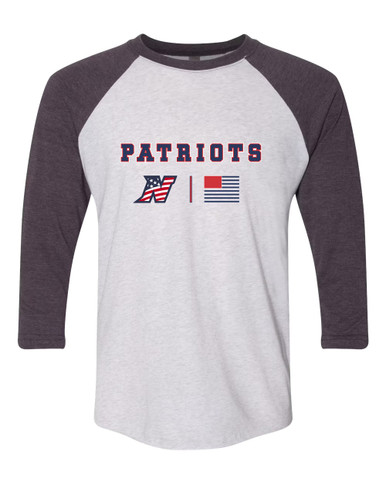 Northern Patriots Team Colors Flag Men's Baseball T-Shirt