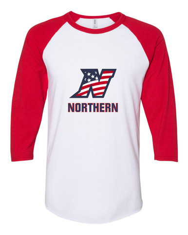 Northern Patriots Mascot #2 Women's Baseball T-Shirt