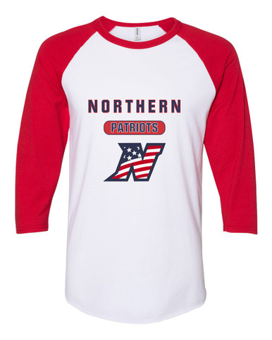 Northern Patriots Mascot #3 Men's Baseball T-Shirt