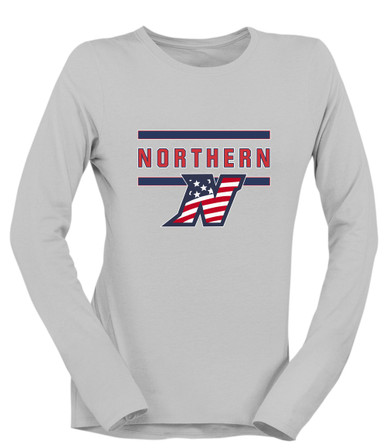 Northern Patriots Mascot #4 Women's LS T-Shirt