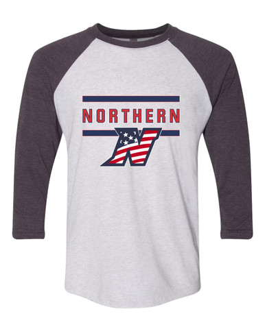 Northern Patriots Mascot #4 Men's Baseball T-Shirt