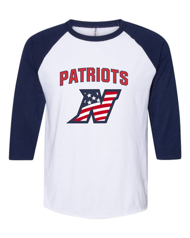 Northern Patriots Mascot #6 Women's Baseball T-Shirt