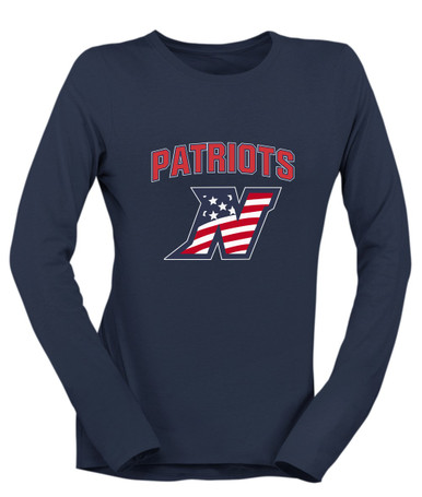 Northern Patriots Mascot #6 Women's Premium LS T-Shirt
