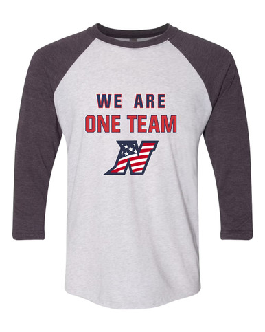 Northern Patriots We Are One Team Women's Baseball T-Shirt