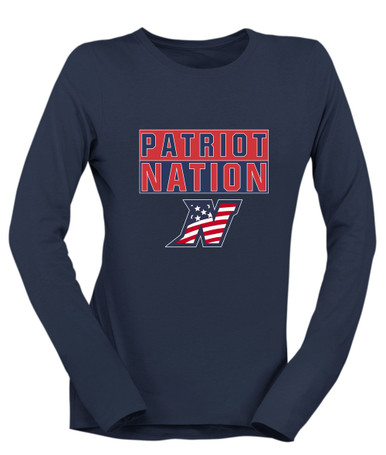 Northern Patriots Nation #1 Women's Premium LS T-Shirt