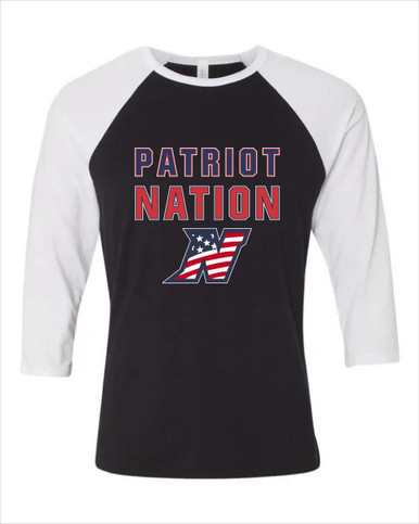 Northern Patriots Nation #2 Women's Baseball T-Shirt