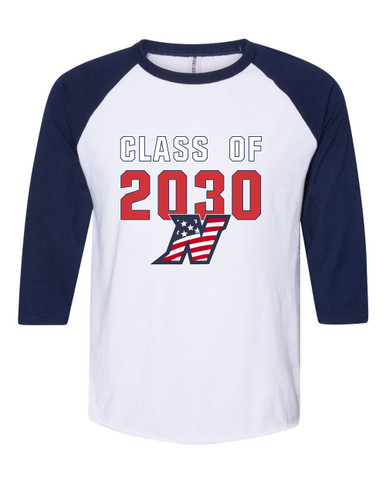 Northern Patriots Class of 2030 Men's Baseball T-Shirt