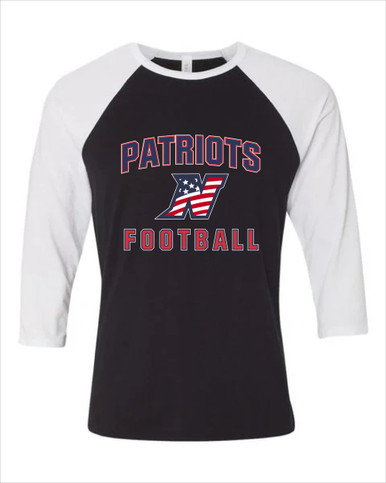 Northern Patriots Football #1 Men's Baseball T-Shirt