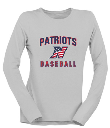 Northern Patriots Baseball #1 Women's LS T-Shirt