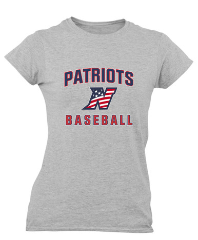 Northern Patriots Baseball #1 Women's Premium SS T-Shirt