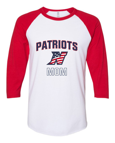 Northern Patriots Mom Women's Baseball T-Shirt