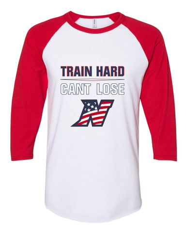 Northern Patriots Train Hard, Can't Lose Women's Baseball T-Shirt
