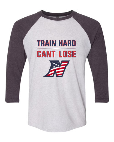 Northern Patriots Train Hard, Can't Lose Men's Baseball T-Shirt