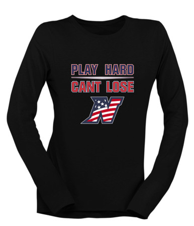 Northern Patriots Play Hard, Can't Lose Women's Premium LS T-Shirt